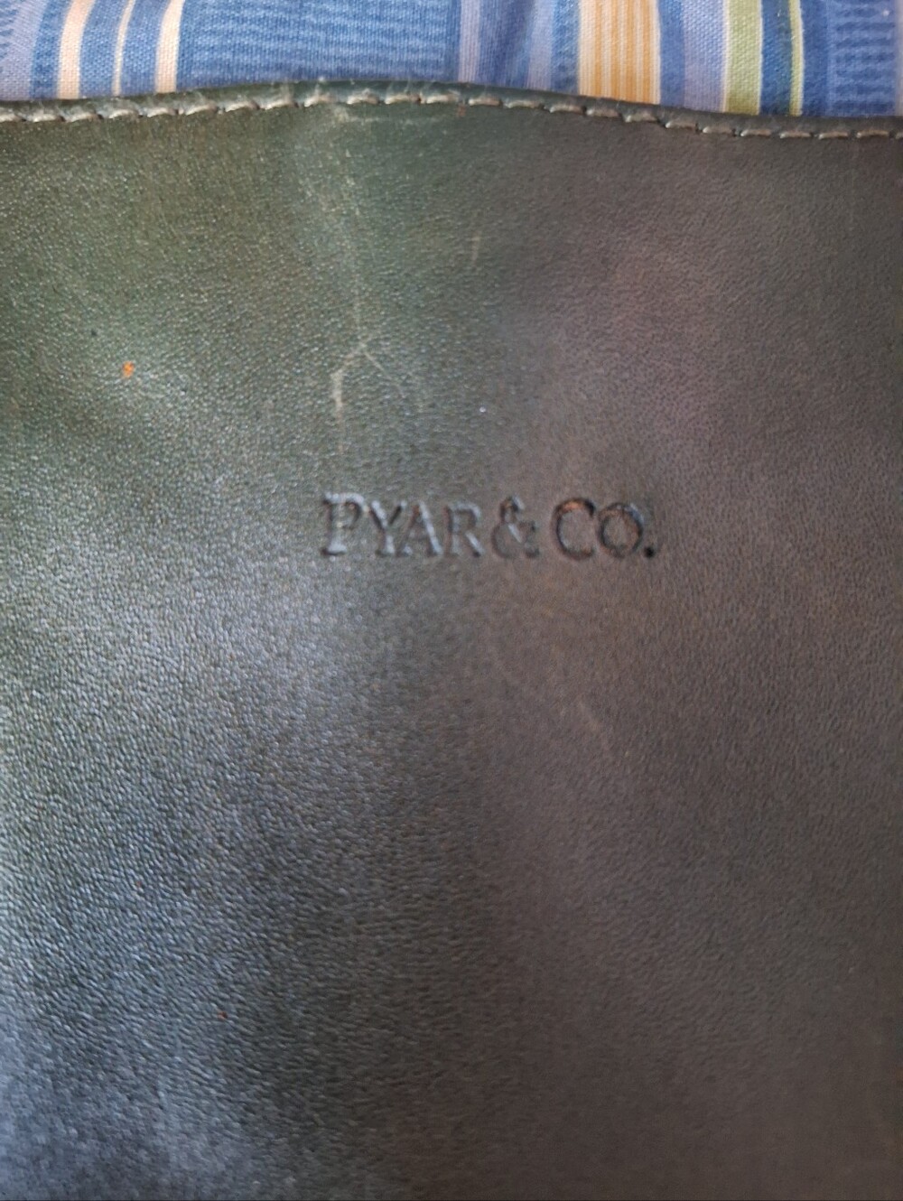 Pyar & Co. Paula Green Dark Green Leather Shoulder Bag Made In India 14×15